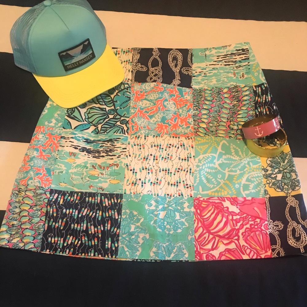 Lilly Pulitzer Preppy Patch Skirt - Size 4